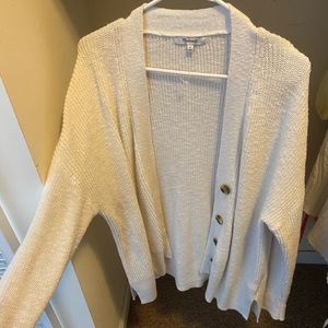 Madewell white cardigan